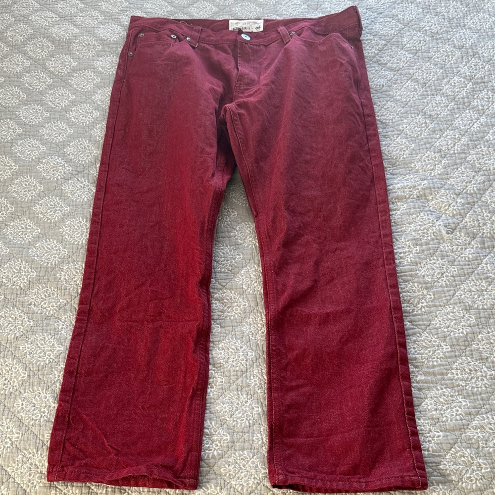 Ecko Unlimited 711 Slim Fit Red Jeans